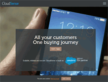 Tablet Screenshot of cloudsense.com
